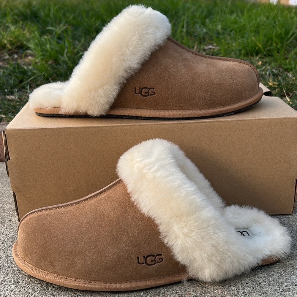 UGG Tan and Cream Women's Slippers